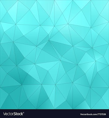 Cyan abstract triangle pattern background vector image