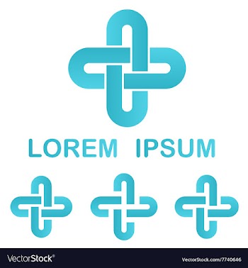 Cyan cycle icon design template set vector image