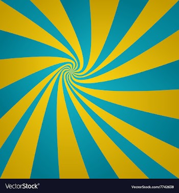 Cyan golden twirl background vector image