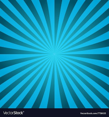 Cyan ray burst design background vector image