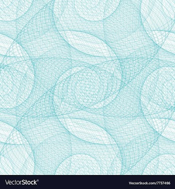 Cyan seamless swirl fractal pattern background vector image
