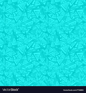 Cyan seamless triangle pattern background vector image