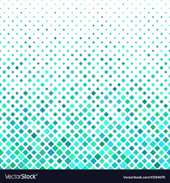 Cyan square pattern background design vector image