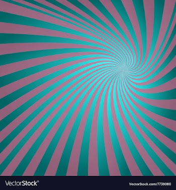 Cyan vintage spiral background vector image