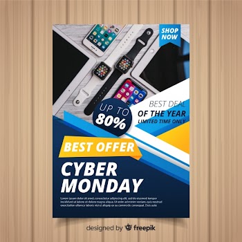 Cyber monday flyer template