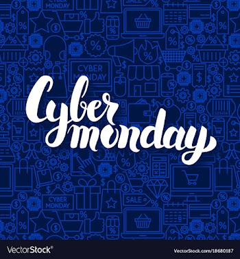  					Cyber monday sale vector image														
