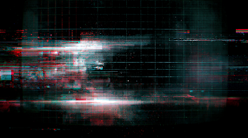 Cyber Noir User Interface Overlay with Digital Distortion Effects