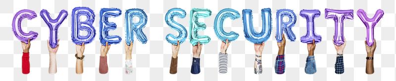 Cyber security balloon png word | Free PNG - rawpixel