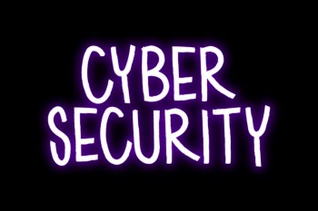 Cyber security word, neon typography | Free Vector - rawpixel