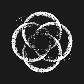 Cyberpunk circles collage element, white | Free PSD - rawpixel
