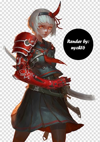 Cyberpunk Pixiv Anime Samurai, Anime transparent background PNG clipart