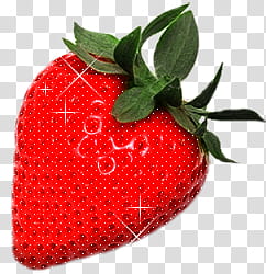 Cybertrend, red strawberry fruit transparent background PNG clipart