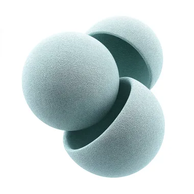 Cyclical Process Symbolized by Three Nested Fabric Spheres Cyclical Process Symbolized by Three Nested Fabric Spheres