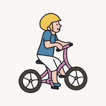 Cycling boy clipart, bicycle riding | Free PSD - rawpixel