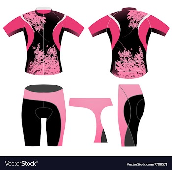 Cycling clothing t shirt vector image