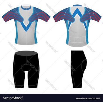 Cycling clothing t shirt vector image