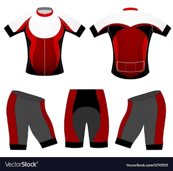Cycling clothing vector image