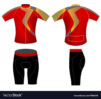 Cycling clothing vector image