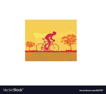 Cycling Grunge Poster Template vector image