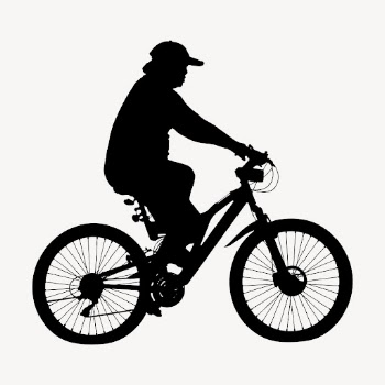 Cycling person silhouette collage element, | Free PSD - rawpixel