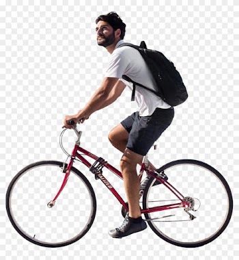 Cycling Png Clipart - Person Riding Bike Png