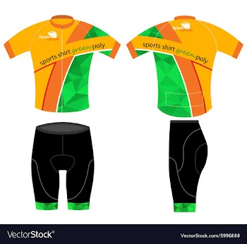 Cycling sports shirt vector image
