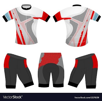 Cycling t shirt vector image