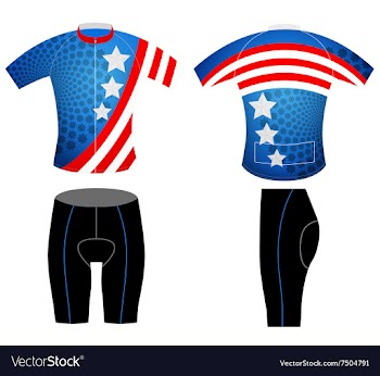 Cycling vest graphic stars vector image
