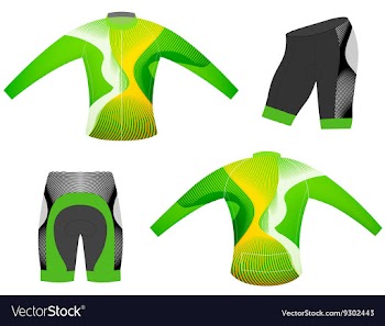 Cycling vest long sleeve vector image
