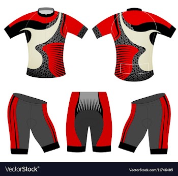 Cycling vest red style vector image