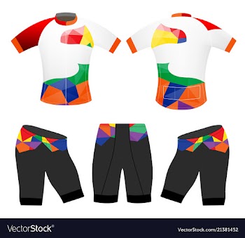 Cycling vest sports low poly style vector image