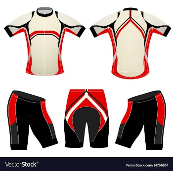Cycling vest sports t-shirt vector image