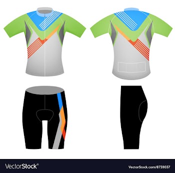 Cycling vest sports t shirt vector image