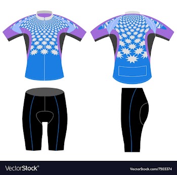 Cycling vest stars shaped vector image