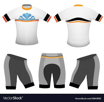 Cycling vest style vector image