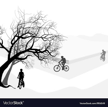 Cyclist holiday vector image