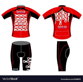 Cyclist speed vector image