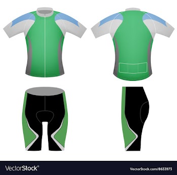 Cyclist uniform vector image