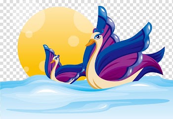 Cygnini Bird Euclidean , Purple swan transparent background PNG clipart