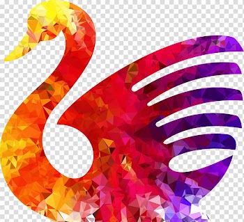 Cygnini Bird Pixabay .xchng, Colorful Swan transparent background PNG clipart