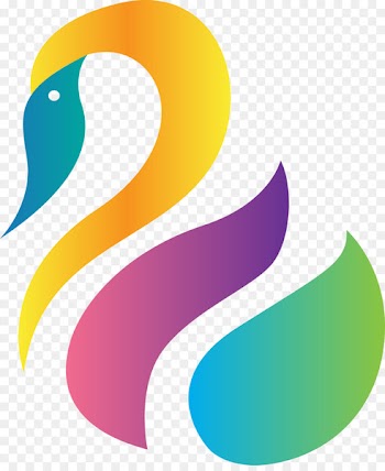 Cygnini Clip art - Colorful swan graphics 