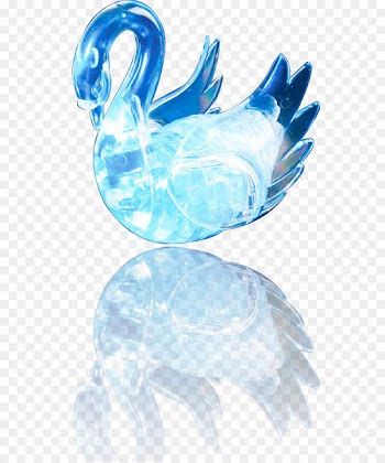 Cygnini Glass Transparency and translucency Water bird - Transparent glass swan 