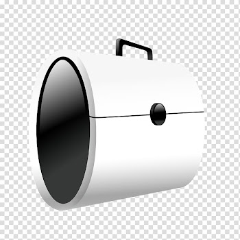 Cylinder Computer hardware, White Briefcase Model transparent background PNG clipart