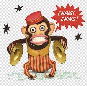 Cymbal-banging monkey toy Gorilla Dance, Monkey face transparent background PNG clipart