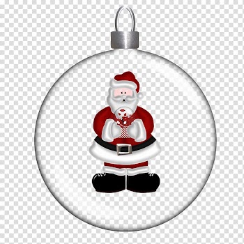 CyrstalBalls Christmas, Santa Claus bauble ball transparent background PNG clipart
