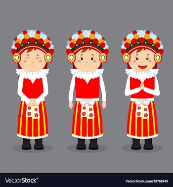 czech republic character with various expression