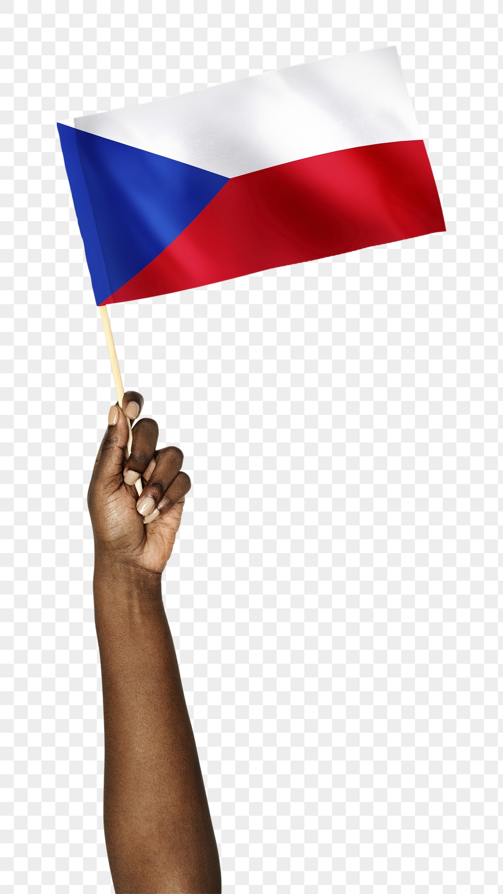 Czech Republic's flag png in black | Free PNG - rawpixel