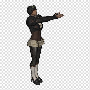 D Aviator , female anime character transparent background PNG clipart