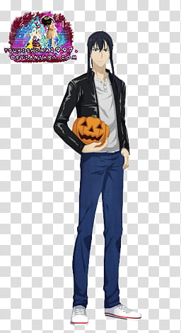 D Gray man HALLOW Kanda render transparent background PNG clipart