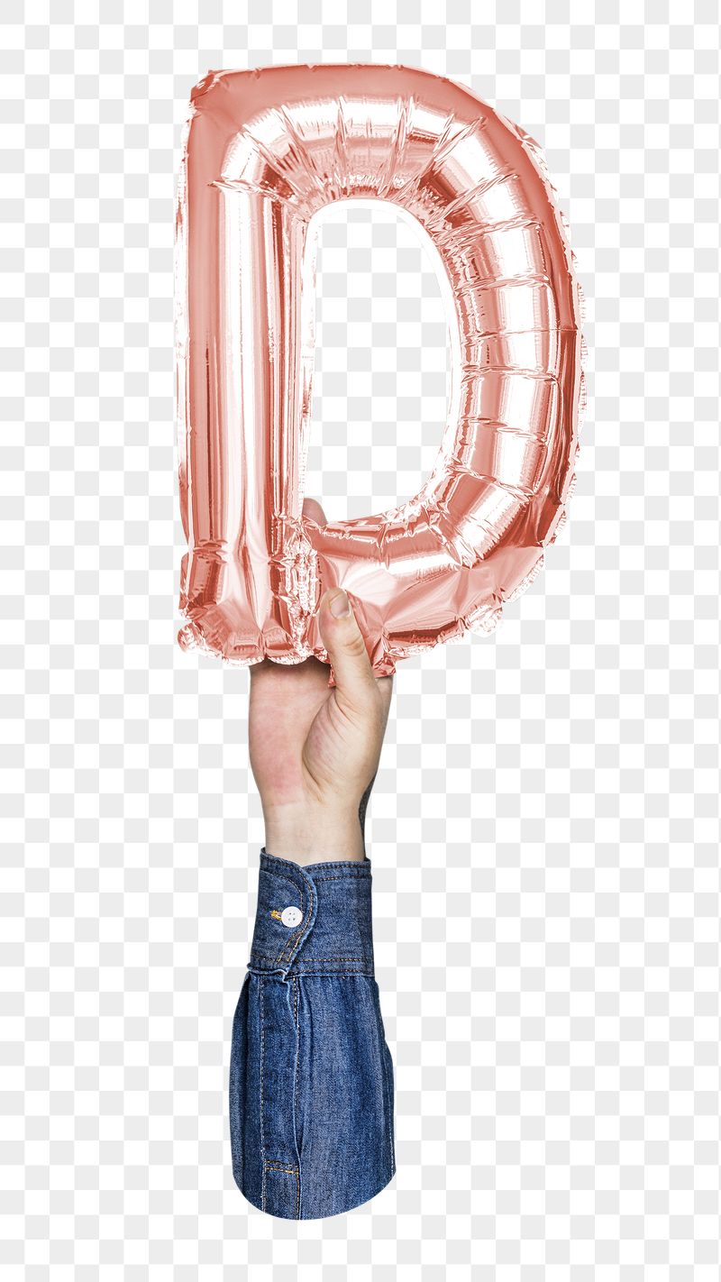 D letter balloon png sticker, | Free PNG - rawpixel
